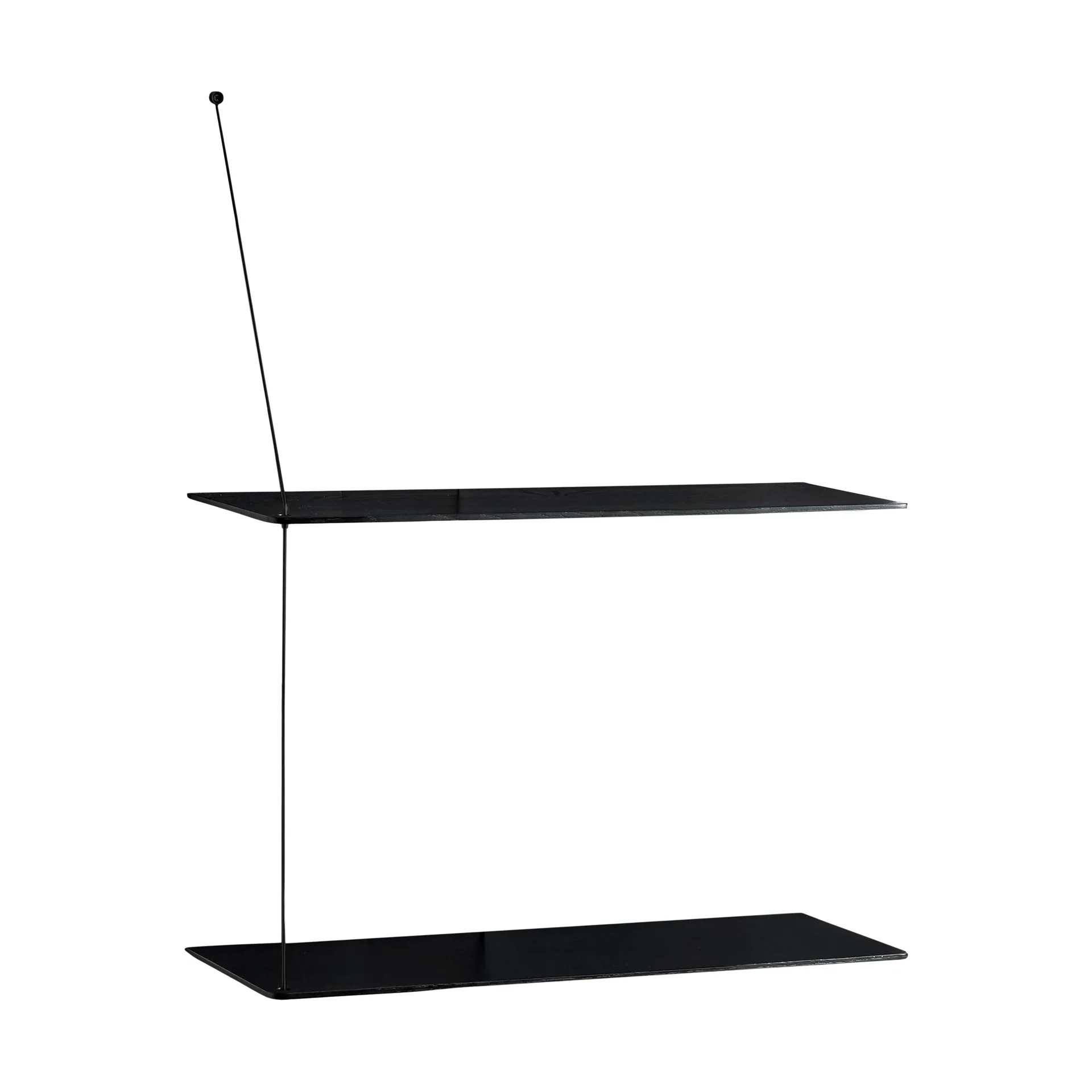 Stedge hylde, Sort eg-sort, 2 hylder, 60 cm Woud