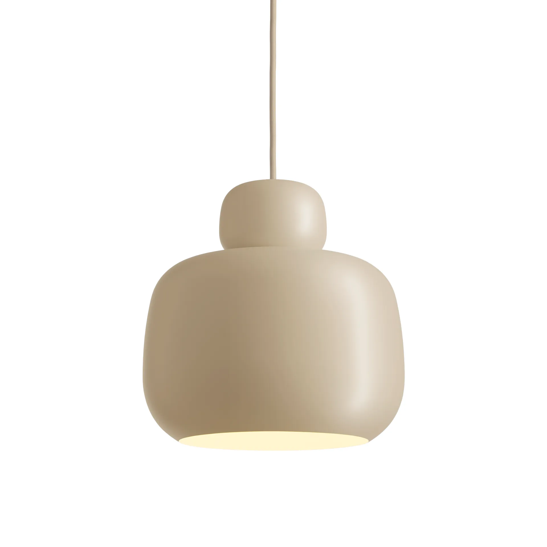 Stone loftslampe large, Beige Woud