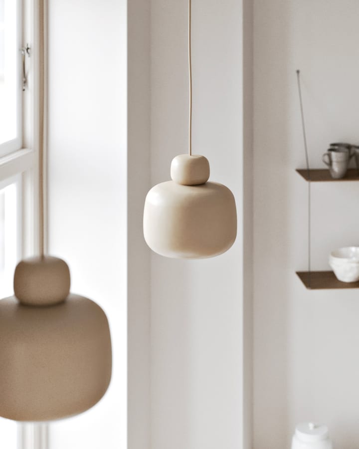 Stone loftslampe large, Beige Woud
