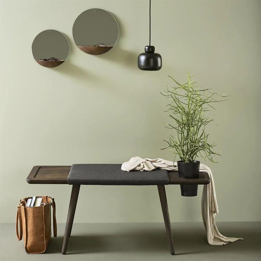 Stone loftslampe small, sort Woud