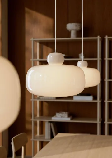 Stone loftslampe small - Stor, oval - Woud