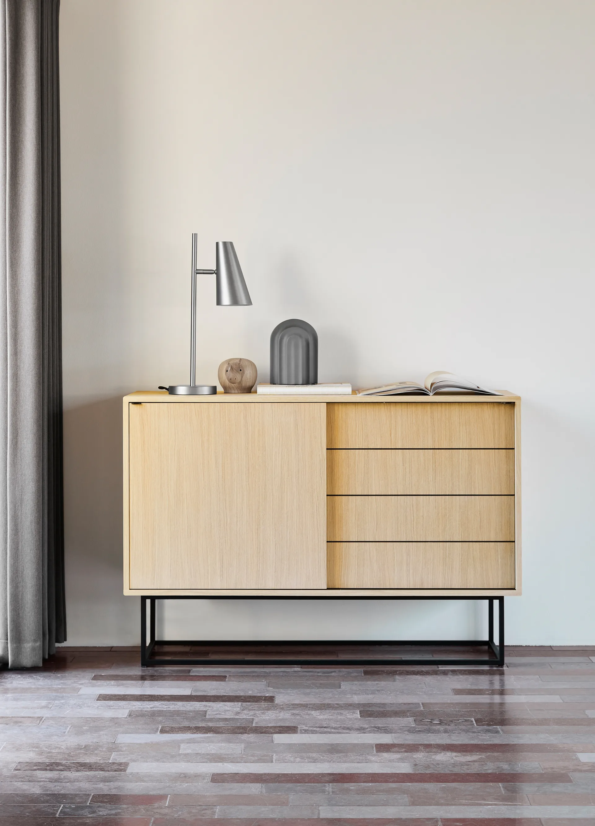 Virka sideboard, højt 120 cm, Eg Woud
