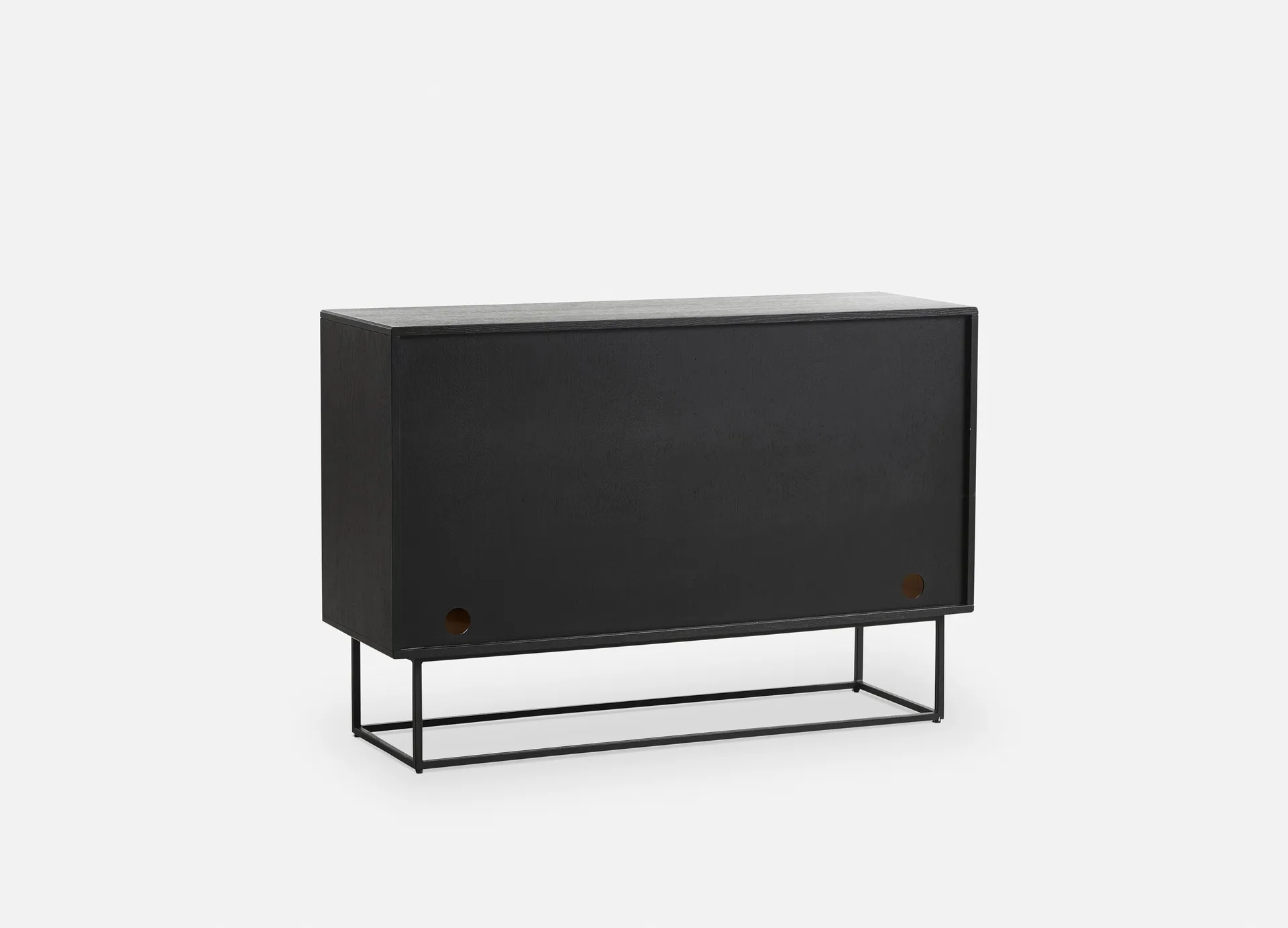 Virka sideboard, højt 120 cm, Sort/Eg Woud