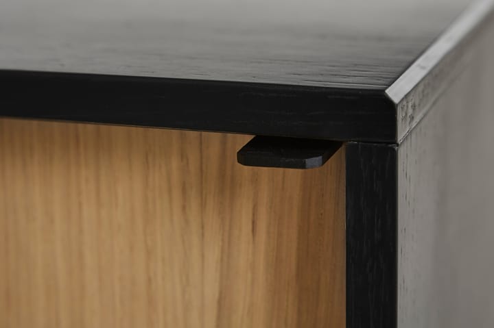 Virka sideboard, højt 120 cm, Sort/Eg Woud