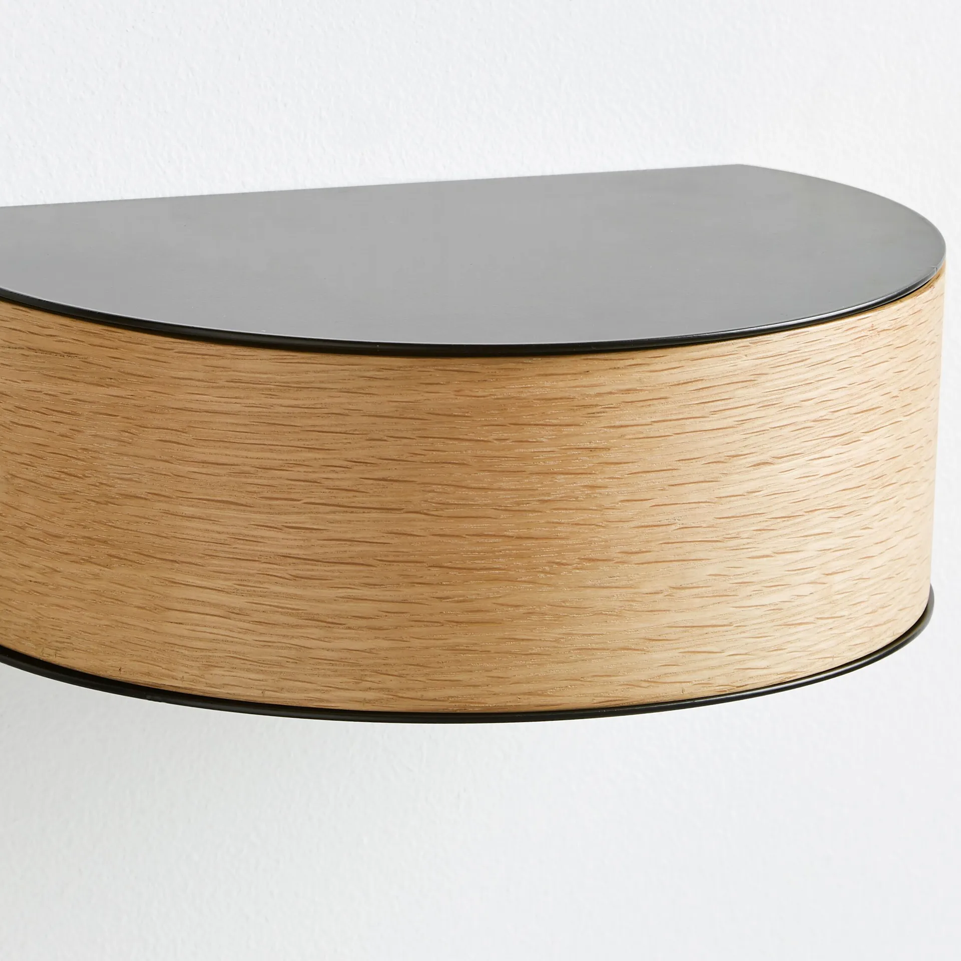 Wallie hylde, sort, eg Woud