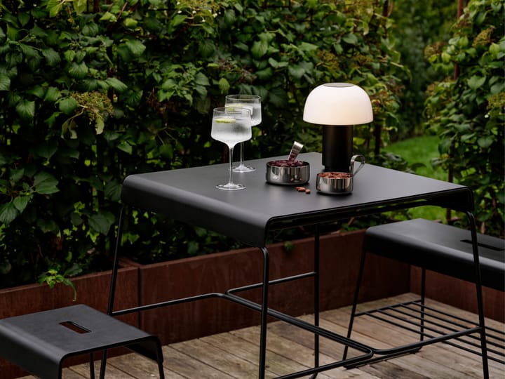 A-bench outdoor bænk med hylde 45 cm - Black - Zone Denmark