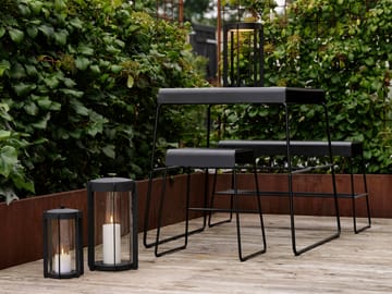 A-bench outdoor bænk med hylde 45 cm - Black - Zone Denmark