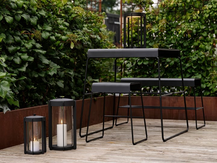 A-bench outdoor bænk med hylde 45 cm - Black - Zone Denmark