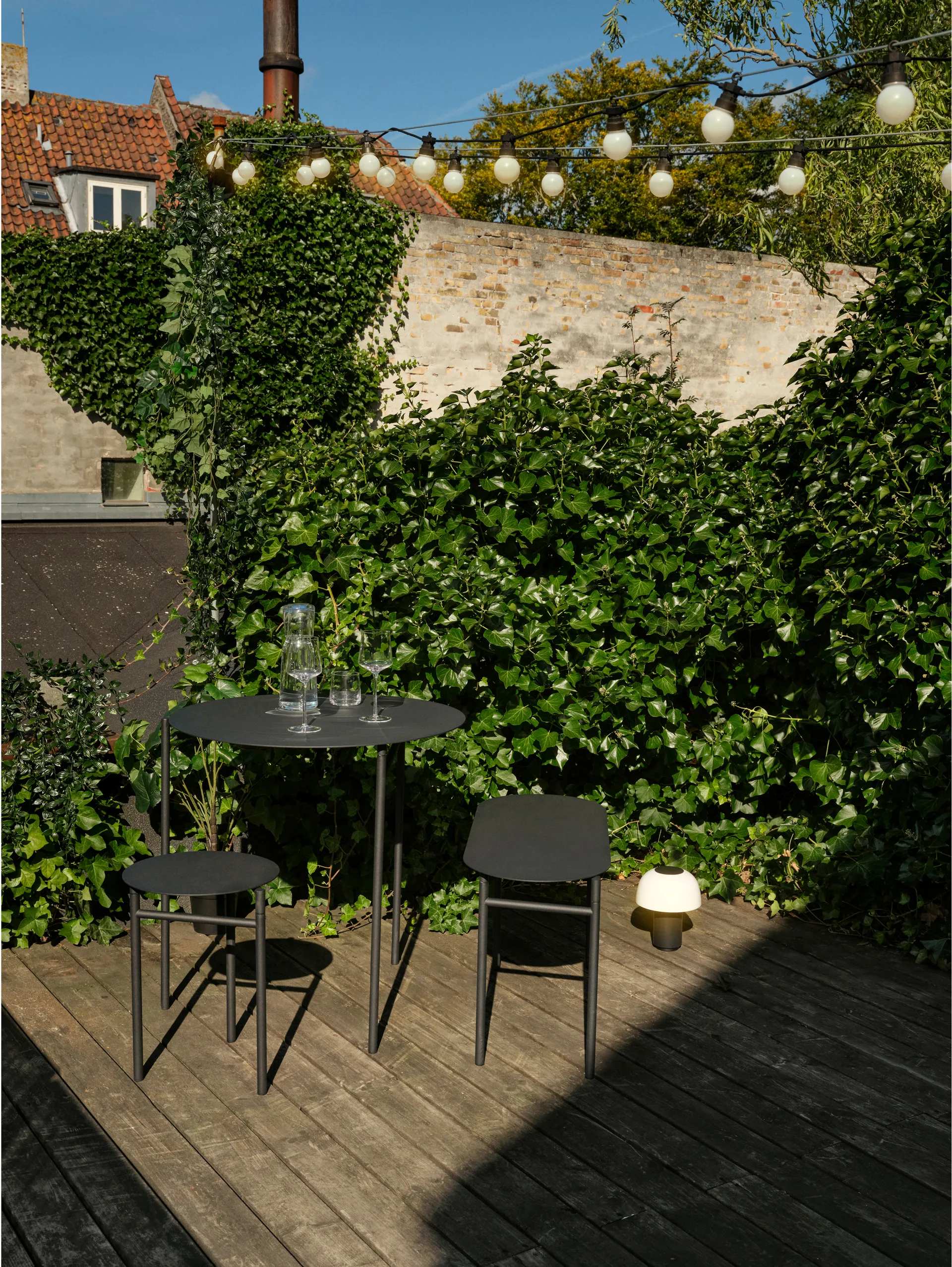 Disc bænk 33x80 cm, Black Zone Denmark