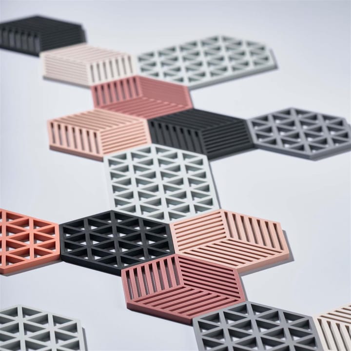 Hexagon bordskåner, sort Zone Denmark