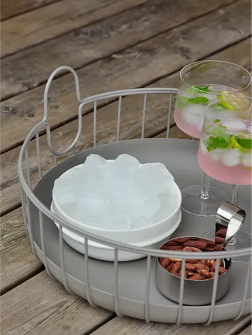 Inu kurv Ø38x18 cm - Taupe - Zone Denmark