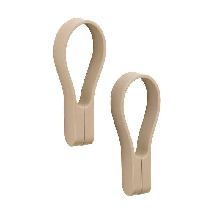 Loop håndklædeholder magnet 2-pak - Camel - Zone Denmark