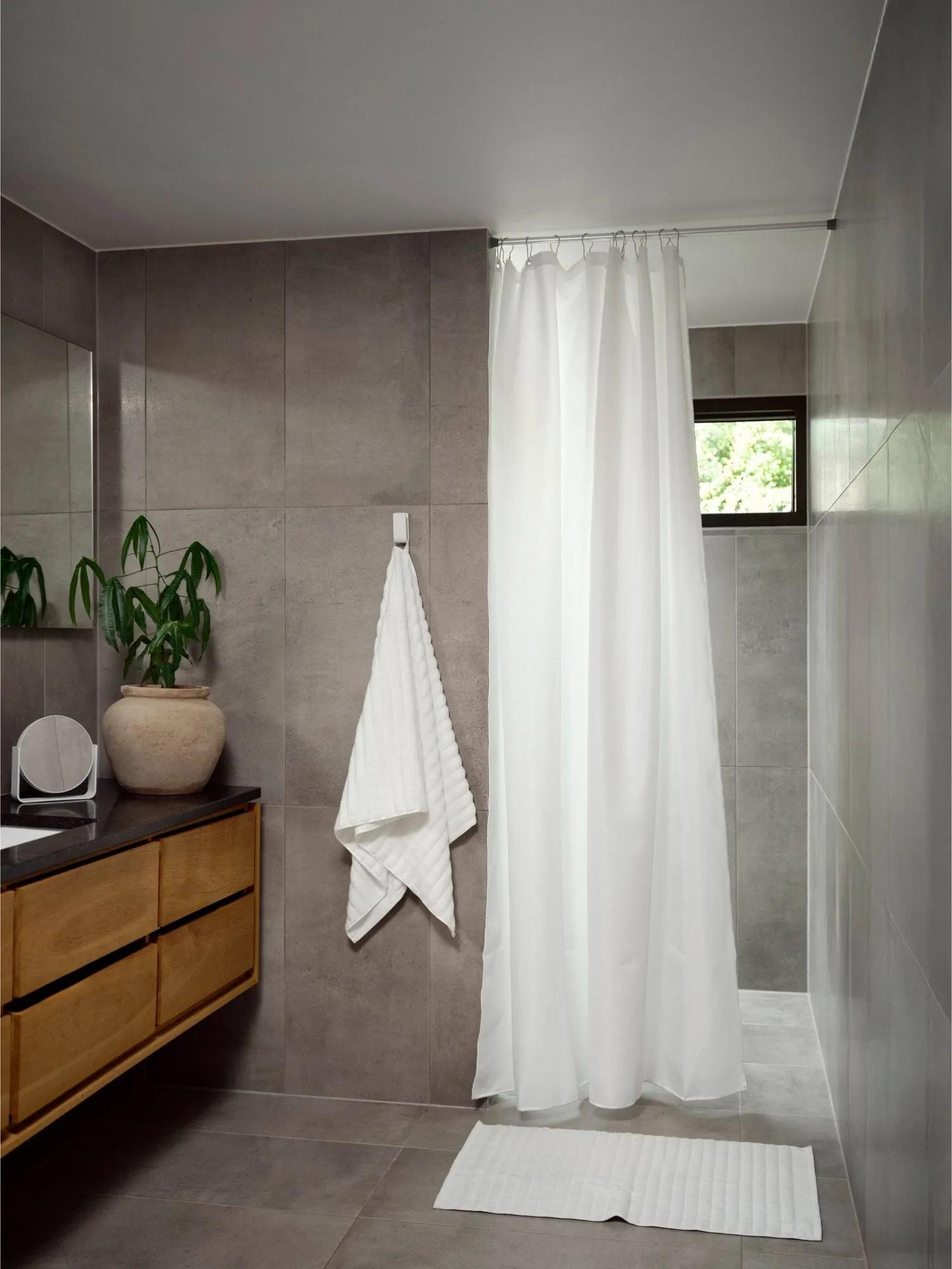 Lux bruseforhæng, White, 180x220 cm Zone Denmark