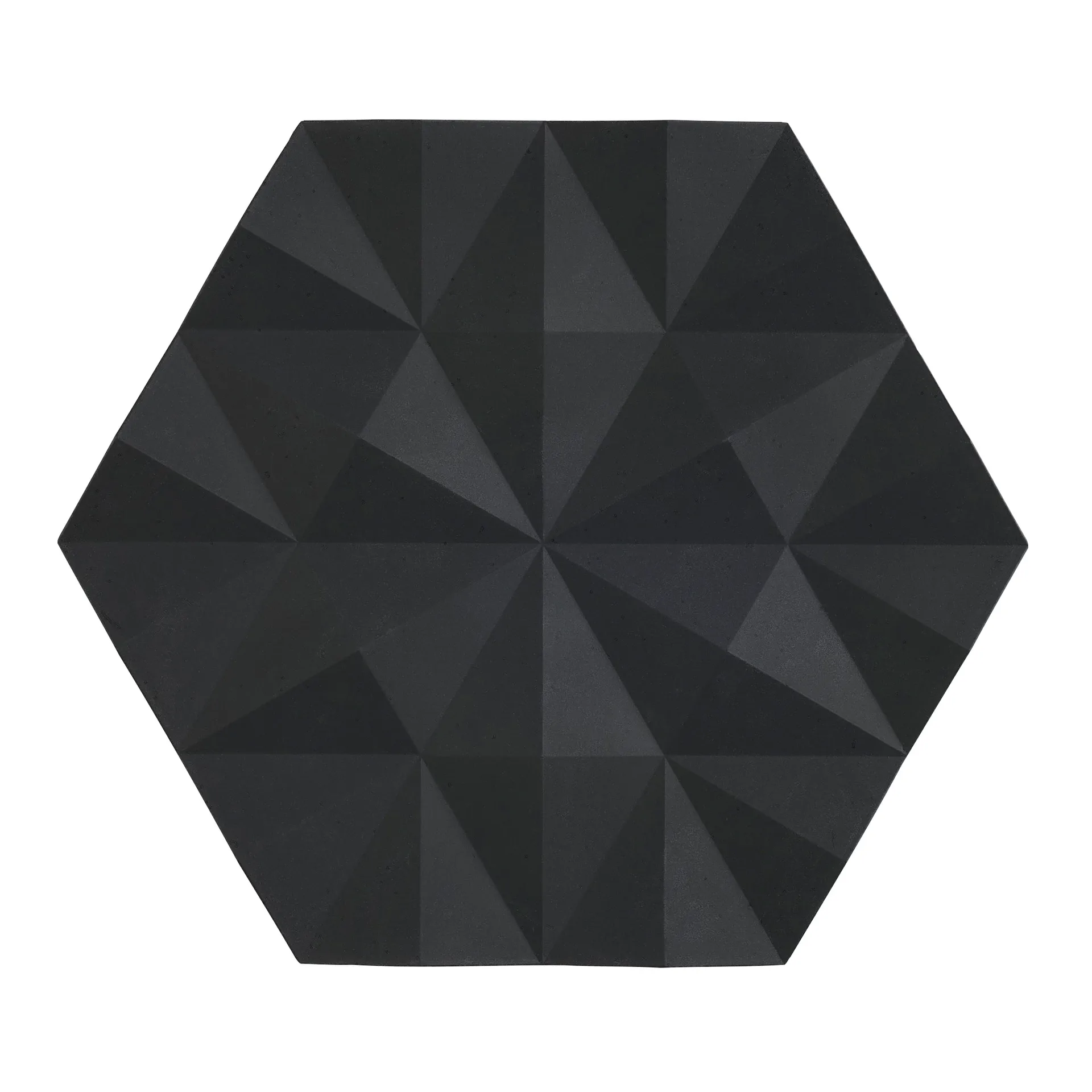 Ori Facet bordskåner 14x16 cm, Black Zone Denmark