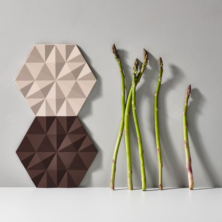 Ori Facet bordskåner 14x16 cm - Chocolate - Zone Denmark