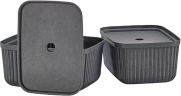 Pulp opbevaringsboks 23x32 cm 2-pak - Black - Zone Denmark