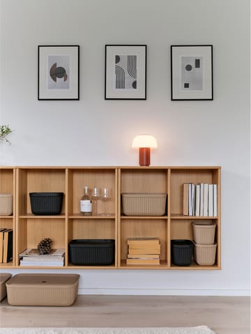 Pulp opbevaringsboks 23x32 cm 2-pak - Black - Zone Denmark