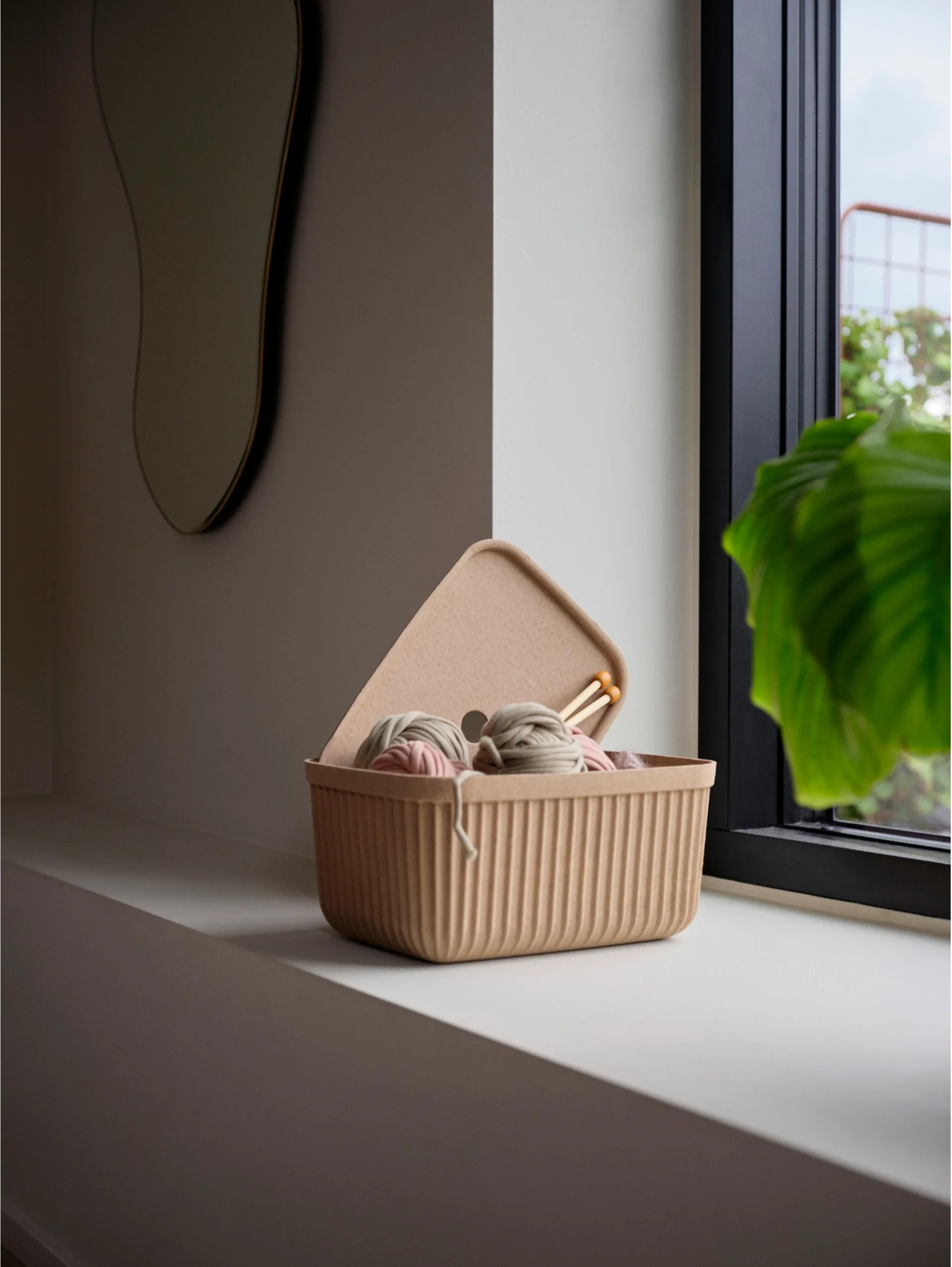 Pulp opbevaringsboks 23x32 cm 2-pak, Natural Brown Zone Denmark