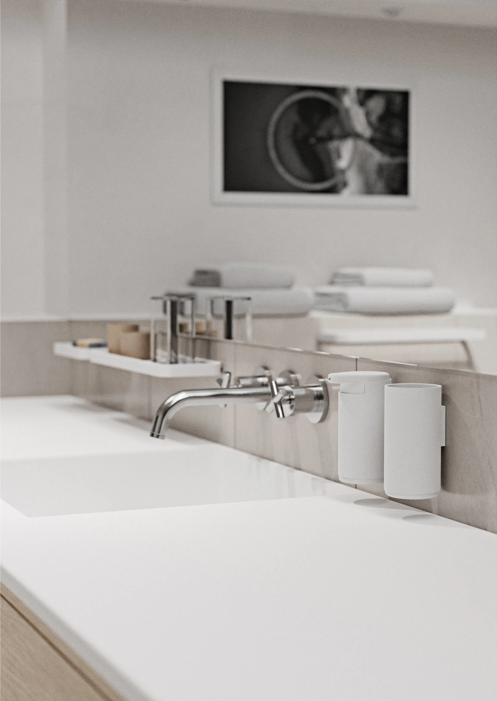 RIM tandkrus væghængt 13,6 cm, White Zone Denmark