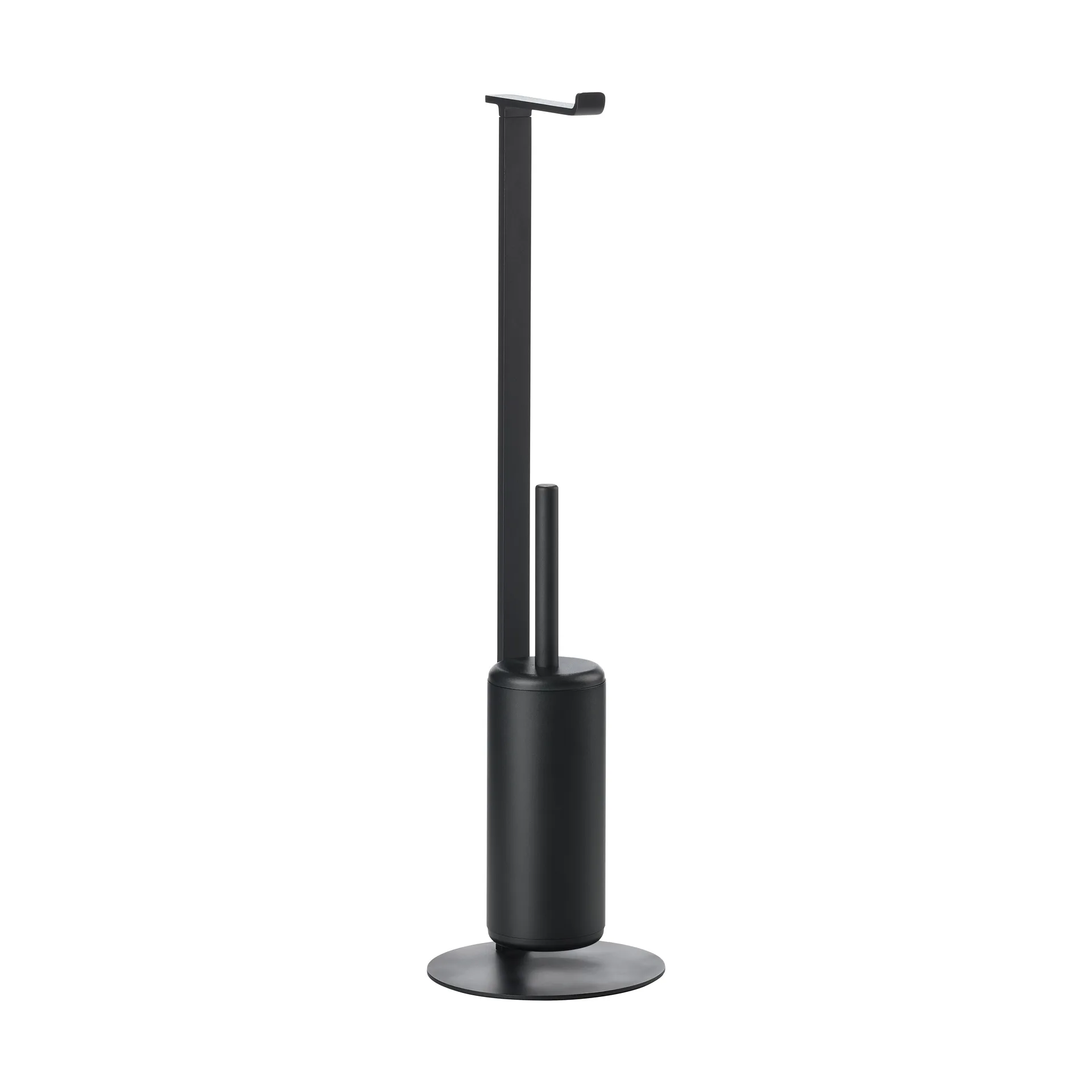 Rim toiletrulleholder med børste, Black Zone Denmark