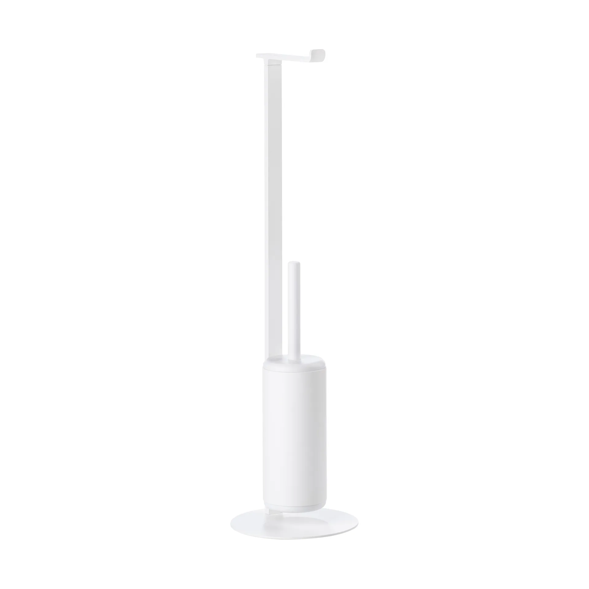 Rim toiletrulleholder med børste, White Zone Denmark