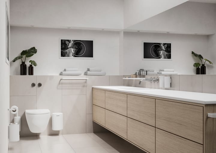 RIM toiletrulleholder væghængt 31 cm, White Zone Denmark