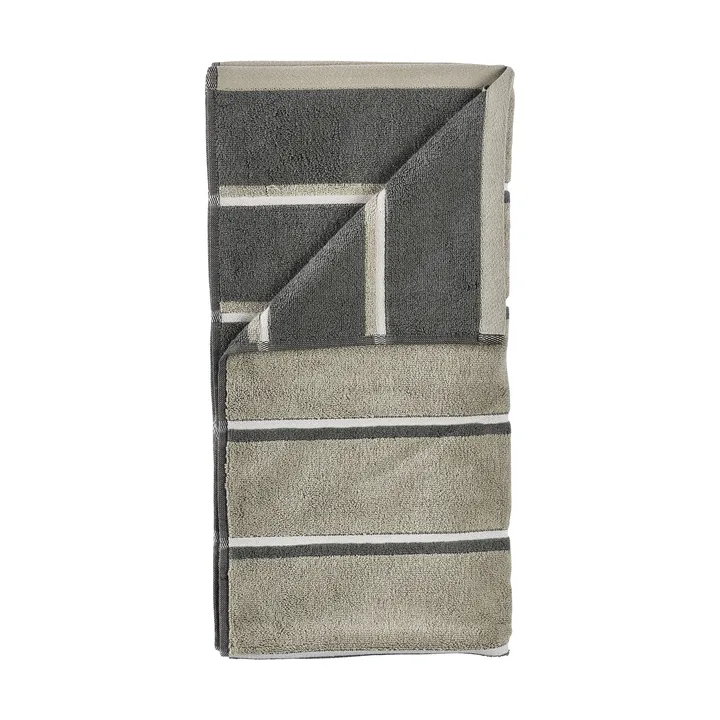 Sauna håndklæde - Eucalyptus-olive green-soft grey, 70x140 cm - Zone Denmark
