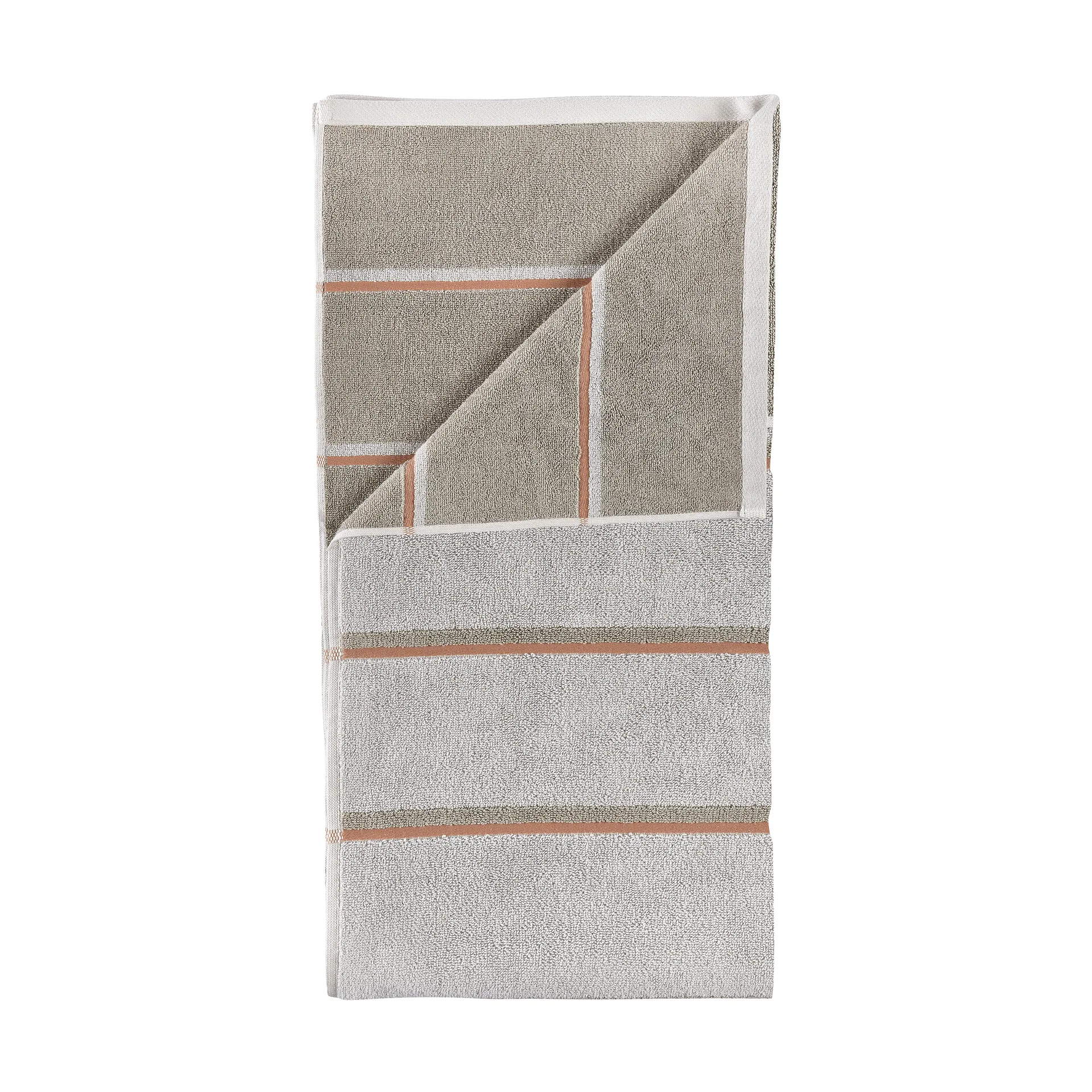 Sauna håndklæde, Soft grey-eucalyptus-terracotta, 70x140 cm Zone Denmark