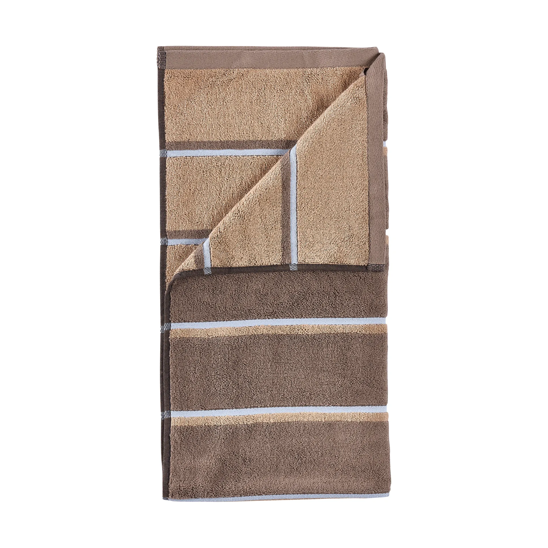 Sauna håndklæde, Taupe-camel-sky blue, 50x100 cm Zone Denmark