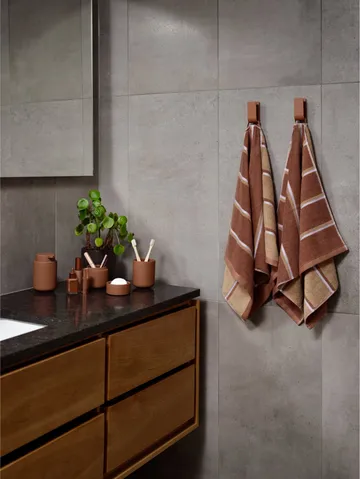 Sauna håndklæde - Terracotta-camel-lupine, 50x100 cm - Zone Denmark