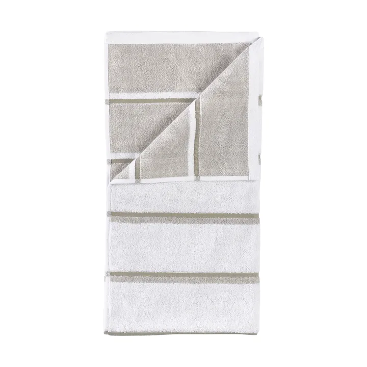 Sauna håndklæde - White-soft grey-eucalyptus, 50x100 cm - Zone Denmark