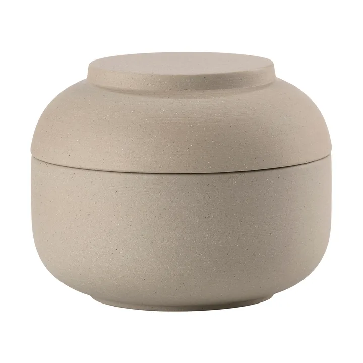 Sensu krukke med låg Ø10,5x7,5 cm - Taupe - Zone Denmark