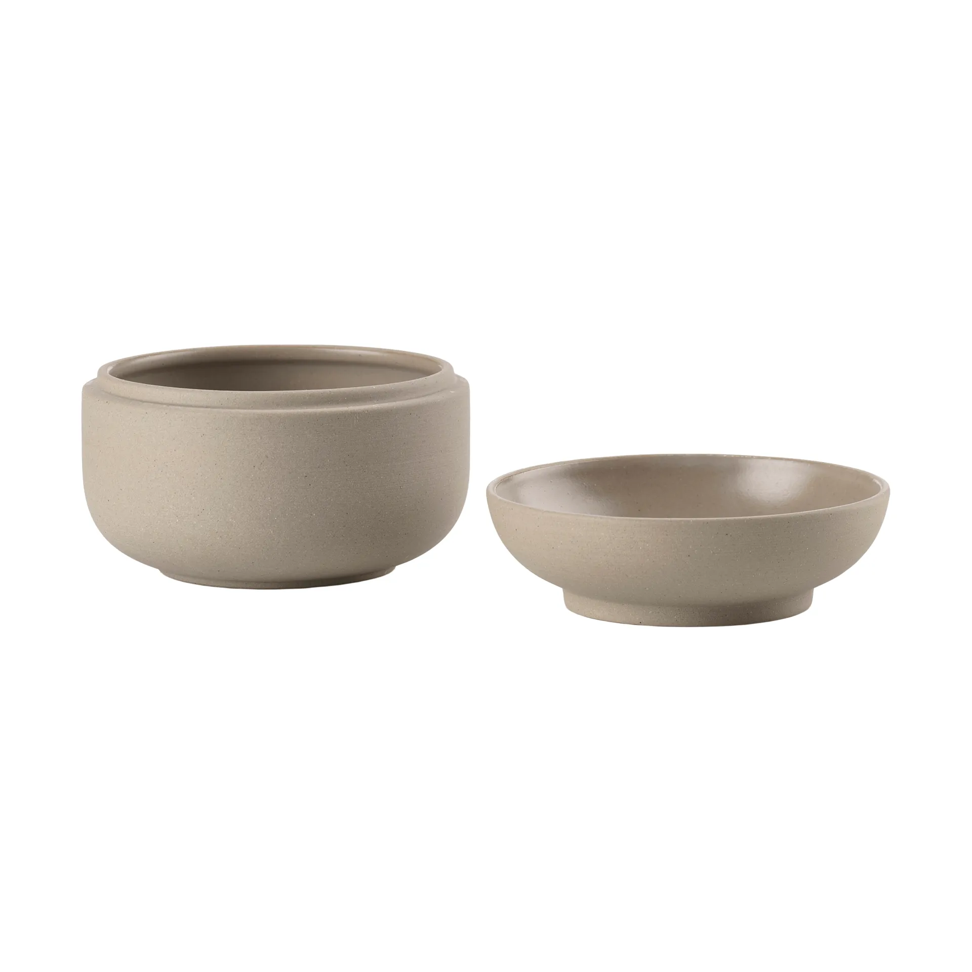 Sensu krukke med låg Ø10,5x7,5 cm, Taupe Zone Denmark