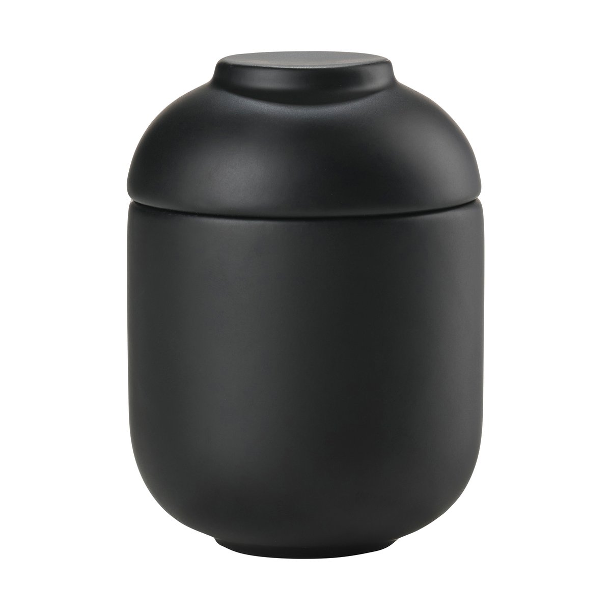 Zone Denmark Sensu krukke med låg Ø6,5x9 cm Black | Skandinavisk Design | Opbevaringsæsker & -kasser | Sort