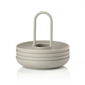 Singles æggebæger 4-pak med holder - Mud - Zone Denmark