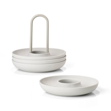 Singles æggebæger 4-pak med holder - Warm Grey - Zone Denmark