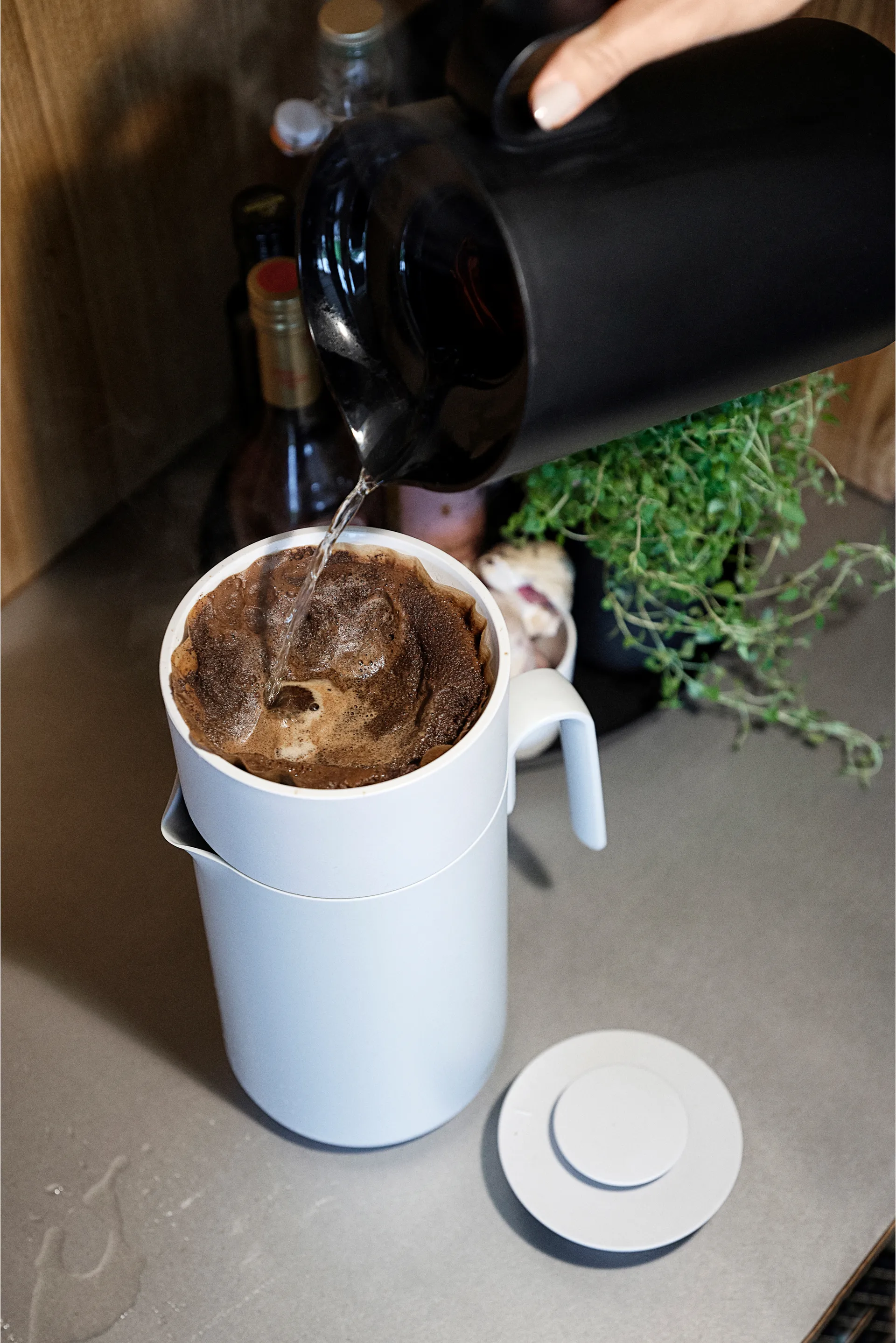 Singles kaffefilter til termokande, Warm grey Zone Denmark