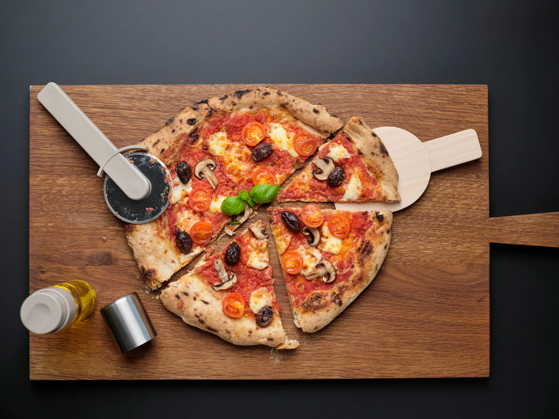 Singles pizzasæt 3 dele, Soft taupe Zone Denmark