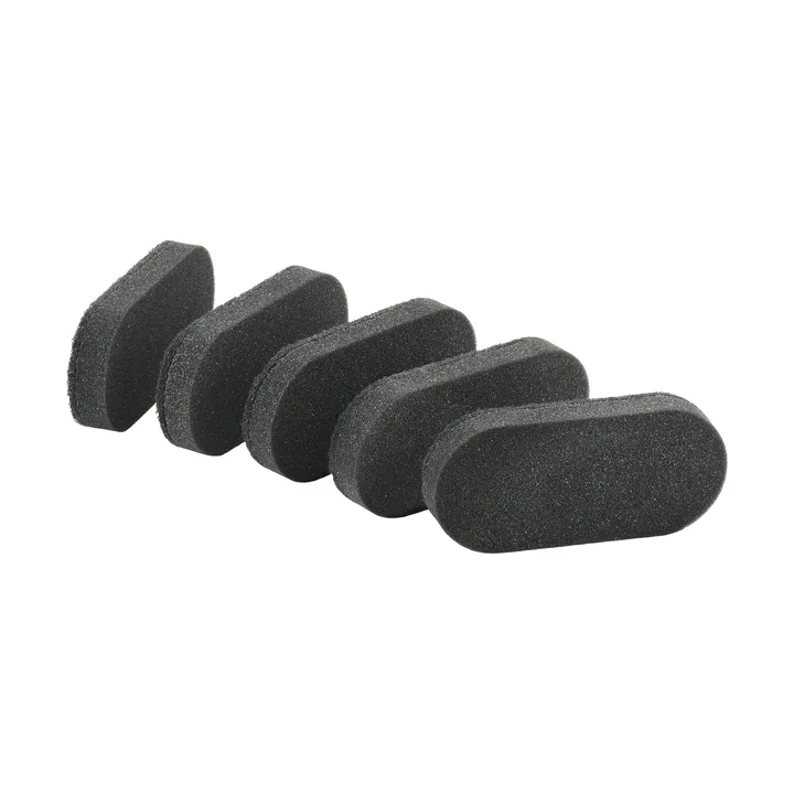 Singles skuresvampe 5-pak - Black - Zone Denmark