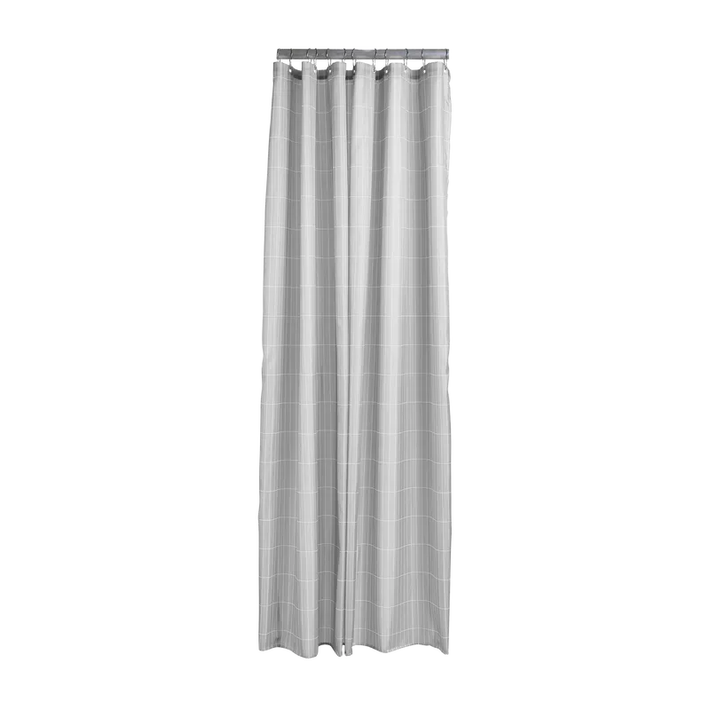 Tiles bruseforhæng 180x200 cm, Soft grey Zone Denmark