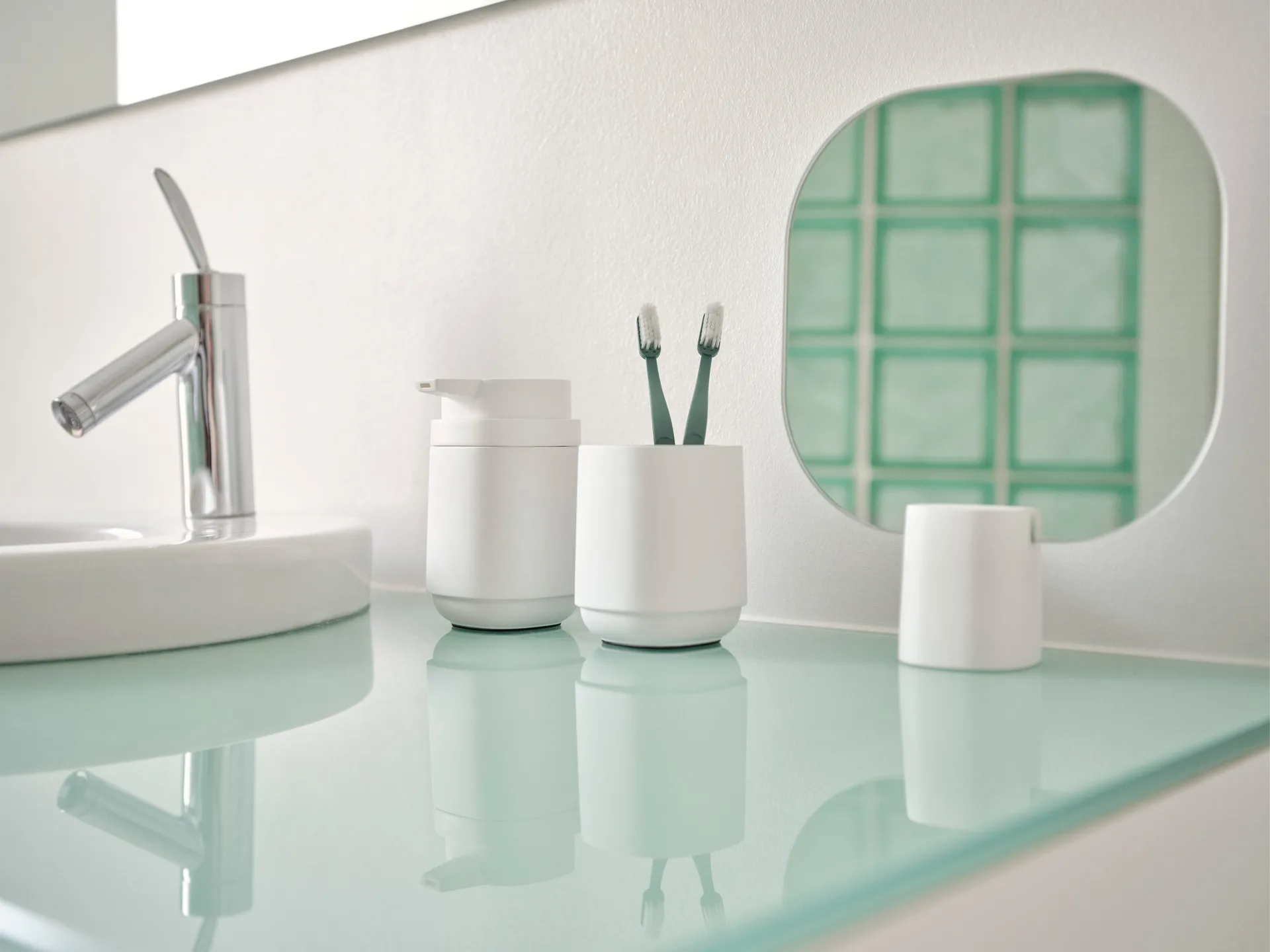 Time sæbedispenser 13 cm, White Zone Denmark