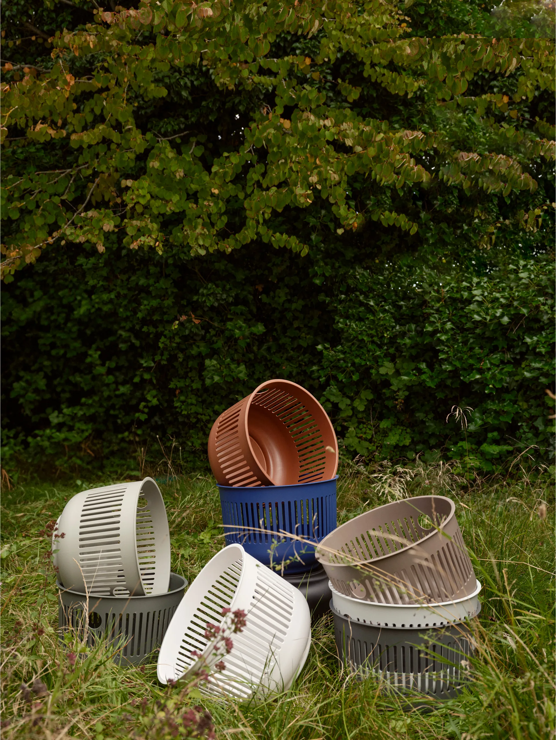 Ume vasketøjskurv Ø40x29 cm, Eucalyptus Zone Denmark