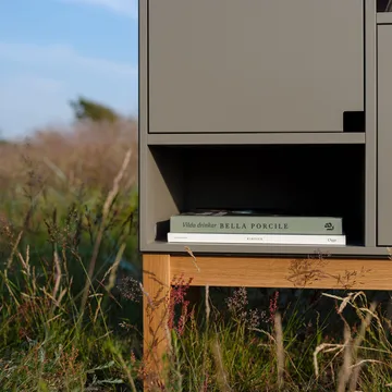 Citti 6x3 skab - Mole grey, stel i eg matlak - Zweed