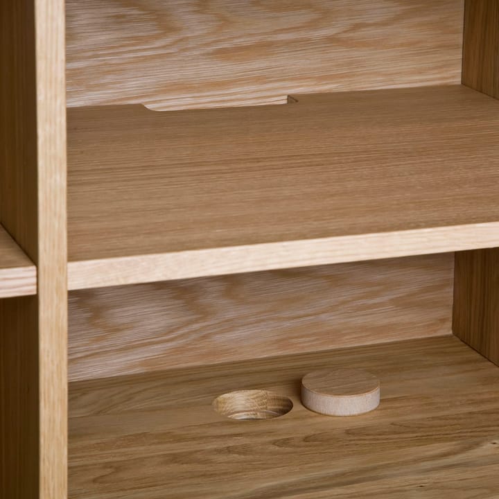 Moodi 180 sideboard, hvid/egetræ, egetræsramme Zweed