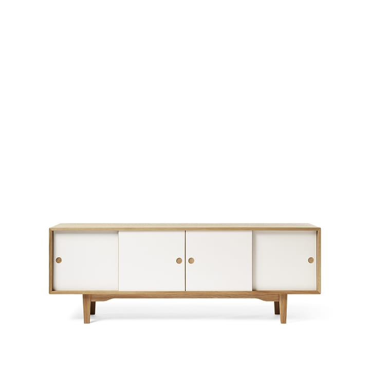 Moodi 180 sideboard - hvid/egetræ, egetræsramme - Zweed