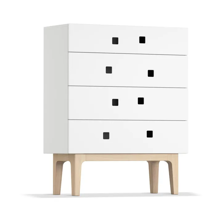 Peep B3 kommode - hvid, hvidpigmenteret egetræ - Zweed