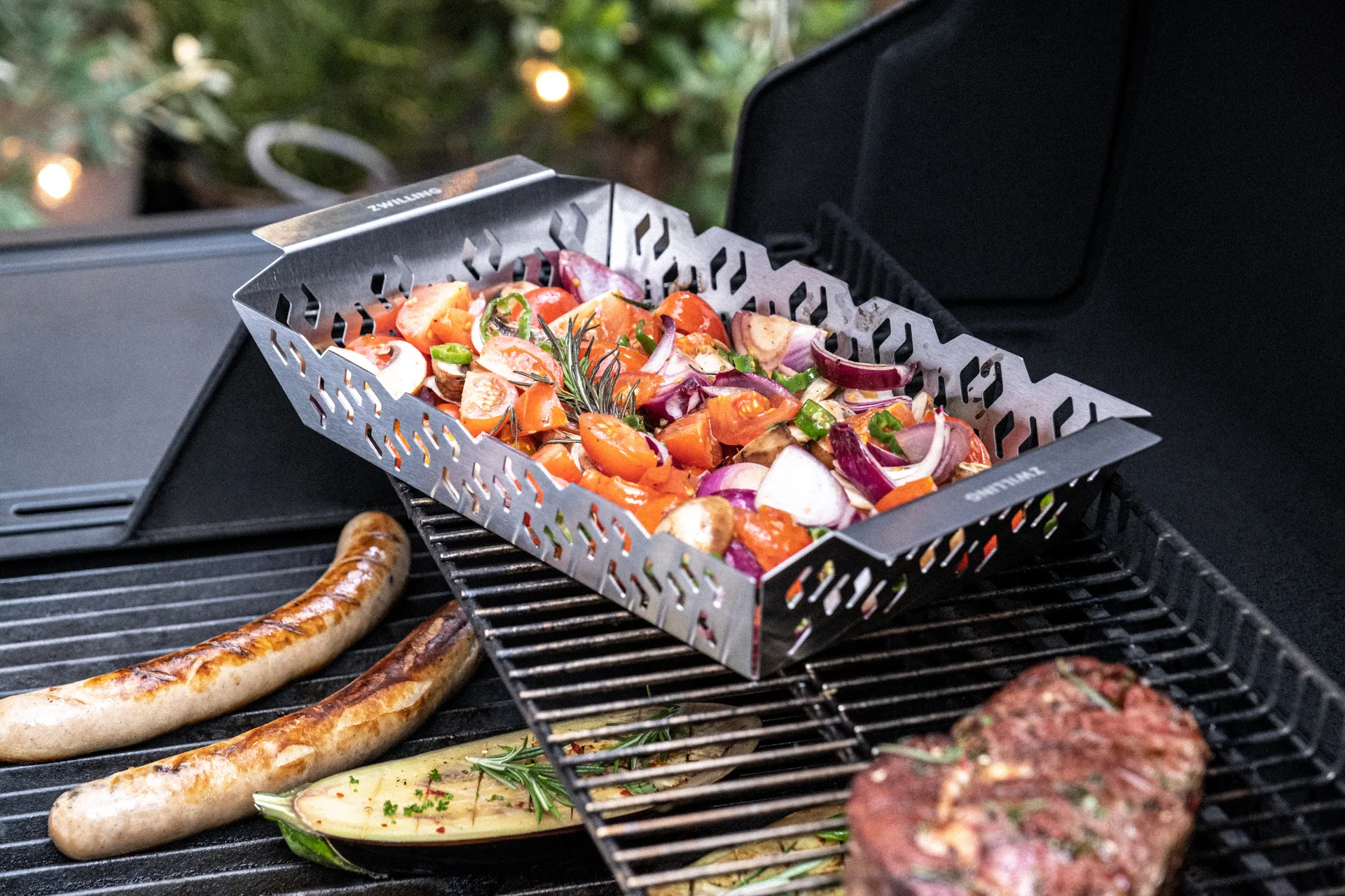 Zwilling BBQ+ rektangulær grillkurv 36x20 cm, Rustfrit stål Zwilling