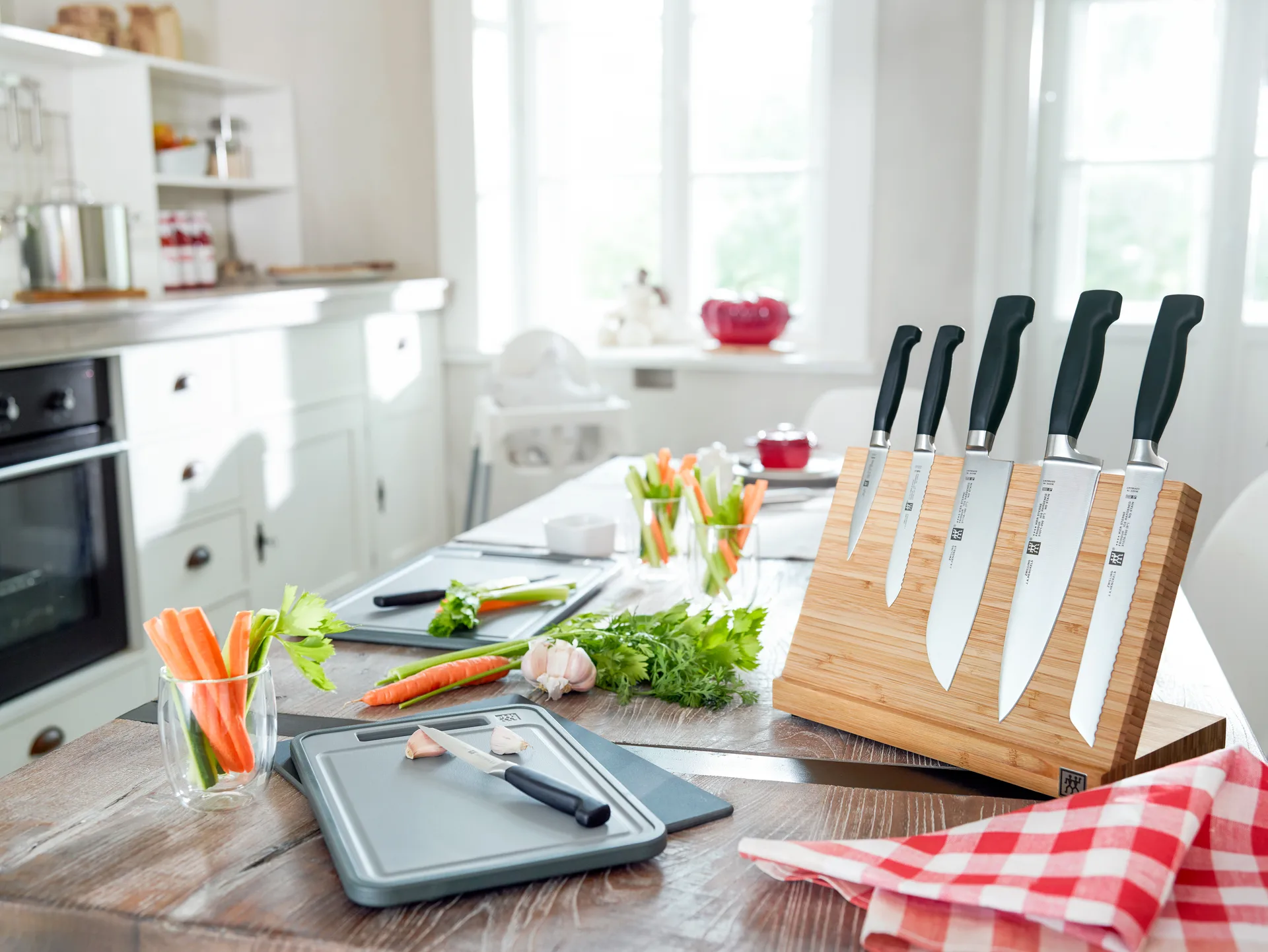 Zwilling Four star knivsæt 3 dele, Sort-rustfrit stål Zwilling