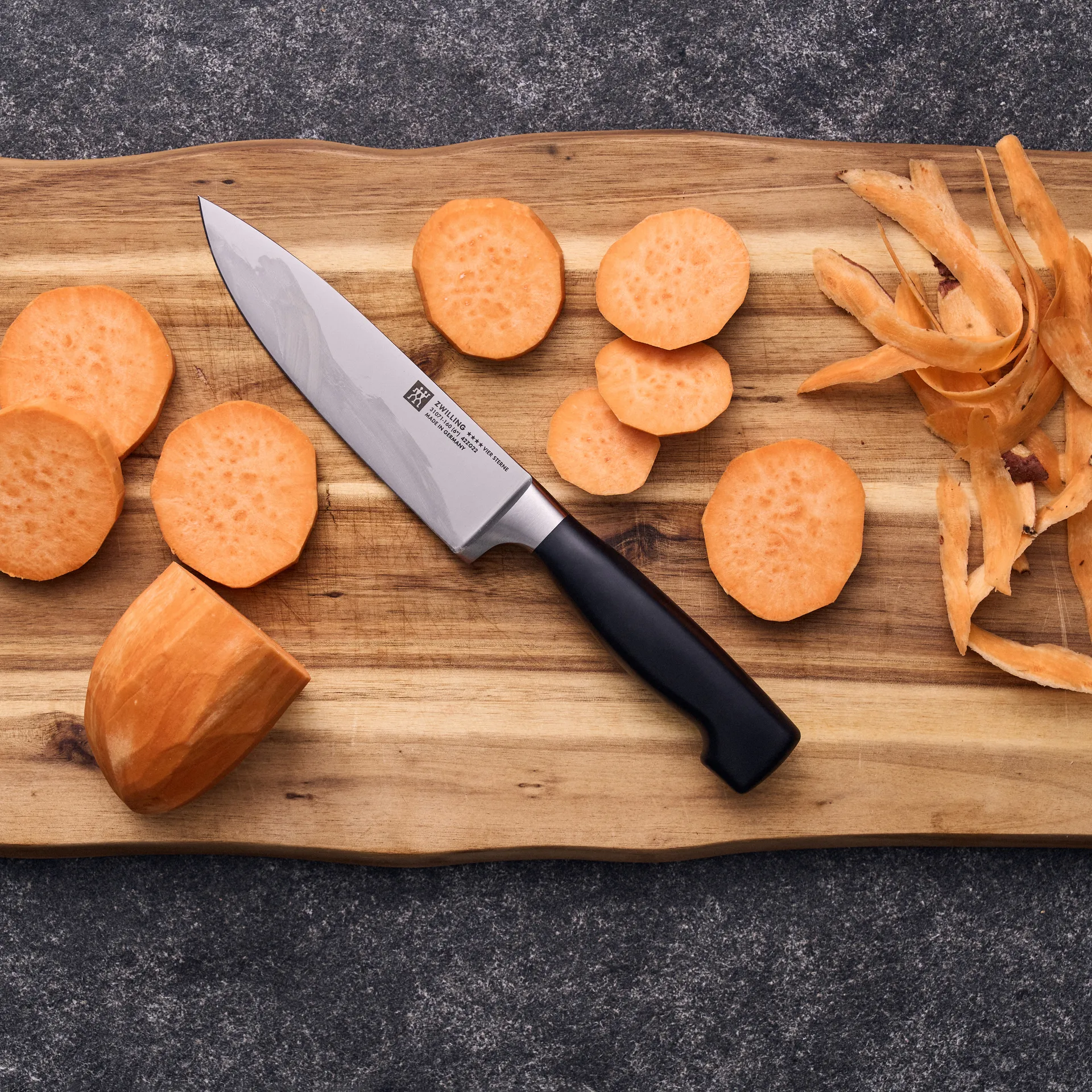 Zwilling Four star kokkekniv 16 cm, Sort-rustfrit stål Zwilling