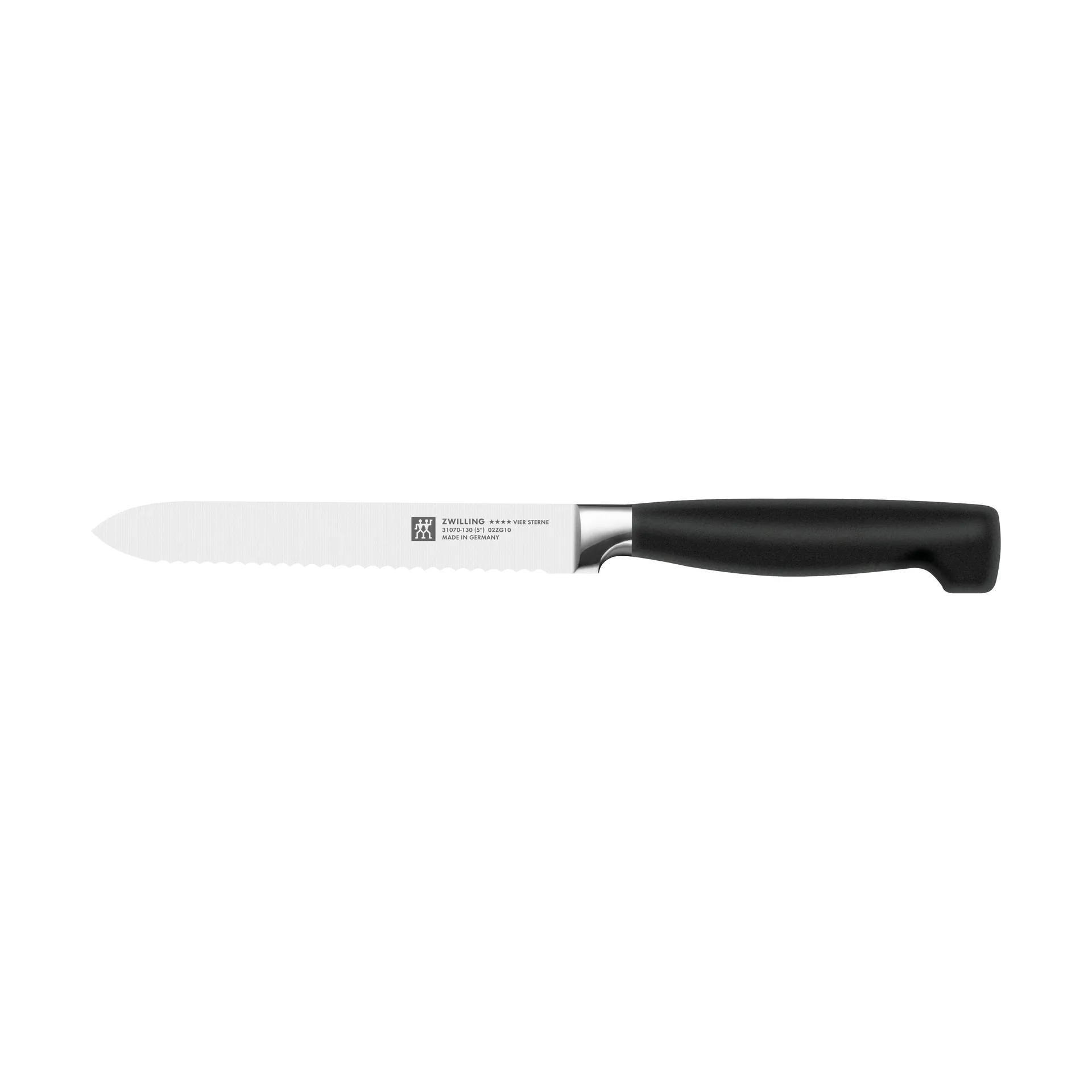 Zwilling Four star tandet universalkniv 13 cm, Sort-rustfrit stål Zwilling